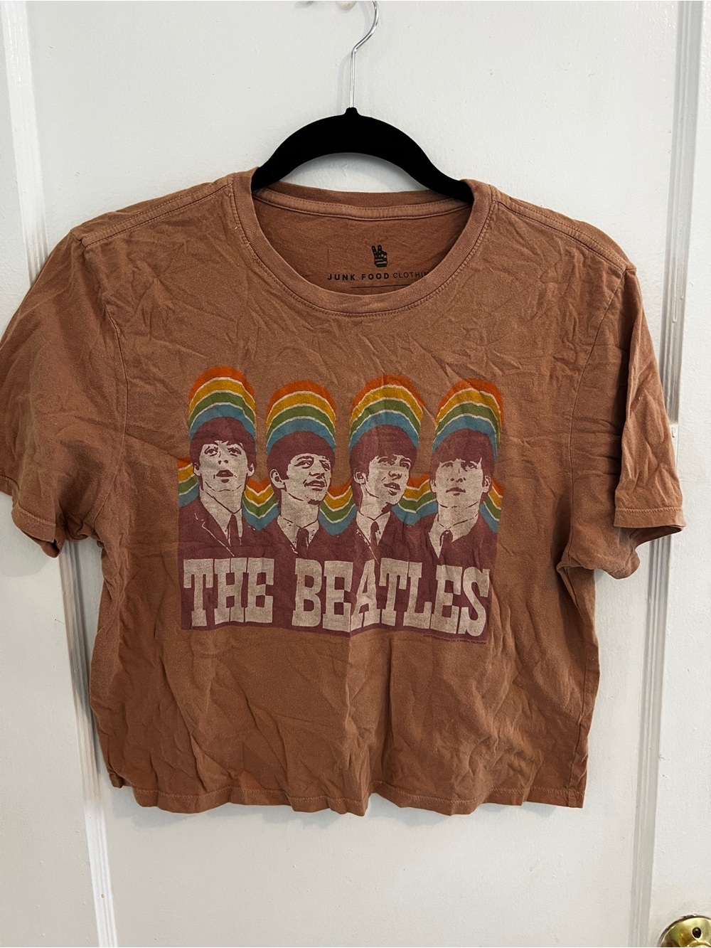 Junk Food Clothing Women’s Brown Graphic Beatles Band Tee
